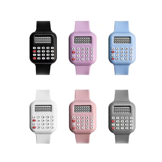 2024 New Arrivals Boy Girl Words Plastic Silicone Button Digital Watch