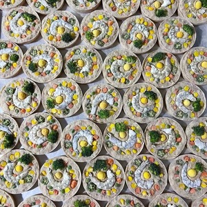 Fabrik Großhandel Haustier Gefrier getrocknete Snacks Kaninchen Pizza Leckereien Ziegenmilch Obst Meeres früchte Paste tchen Für Katzen Hunde Fett Haar Kiemen - Product Image 6