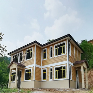 Edificio prefabricado Villa ligera de acero Calibre ligero Marco de acero Hogar con sala de jardín - Product Image 6