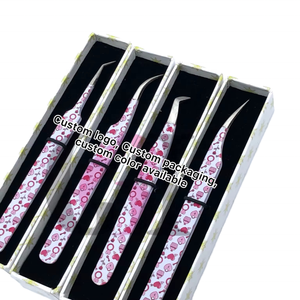 ปลายกันแม่เหล็ก ป้องกันไฟฟ้าสถิตย์ 90/45 องศา ขนาด 10 มม. เคลือบกระดาษ ป้องกันการปนเปื้อน ปลายสีเงิน สำหรับต่อขนตา วัสดุสแตนเลส - Product Image 1