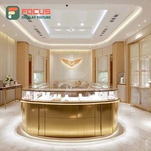 Custom Jewelry Store Interior Display Wood <b>Frame</b> Boutique Space Display Cabinet - Product Image 6