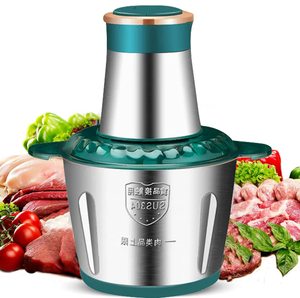 Robot culinaire électrique, hachoir à viande 2L, acier inoxydable 304, hachoir à légumes multifonctionnel avec moteur en cuivre pur pour la maison - Product Image 1