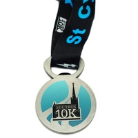 Fabricant OEM, vente en gros, personnalisez votre propre médaille de course à pied en métal, logo, marathon, médaille de finisseur en alliage de zinc, médaille de course à pied personnalisée 10 km