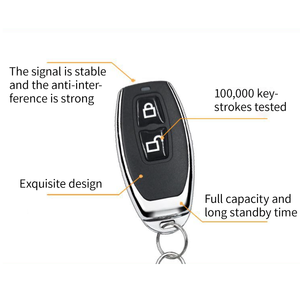 Металлический пульт дистанционного управления 433 МГц с функцией обучения коду, 4 кнопки, функция приватности, дальность 100 м, без батареек, универсальное применение - Product Image 5