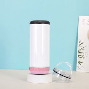 Botella Térmica de Acero Inoxidable de 16oz 4 en 1 con Enfriador de Bebidas de 6-12 Horas, Mini Altavoces Inalámbricos, Carga USB y Grabado para Oficina - Product Image 2