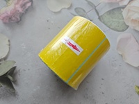 Étiquettes thermiques jaunes à faible MOQ 4x6, rouleau d'étiquettes thermiques directes imperméables pour la logistique des supermarchés, l'entreposage et l'emballage 100*150MM
