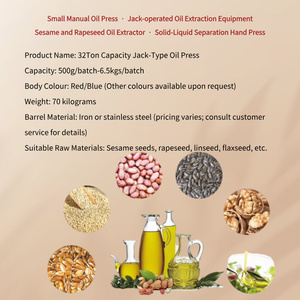 Extractor de aceite de sésamo hidráulico manual, mini <span class=keywords><strong>prensa</strong></span> de aceite de almendra hidráulica <span class=keywords><strong>casera</strong></span>, expulsor de aceite frío/calor - Product Image 3
