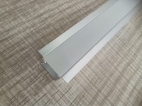 Bande lumineuse LED personnalisée Profilé d'extrusion en aluminium Monté en surface Canal LED carré en alliage d'aluminium durable