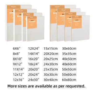 SINOART Art Supply Gessoed Board Gesso Holzmalerei Säure freies Titan Weißes Acryl Gessobord für Künstler