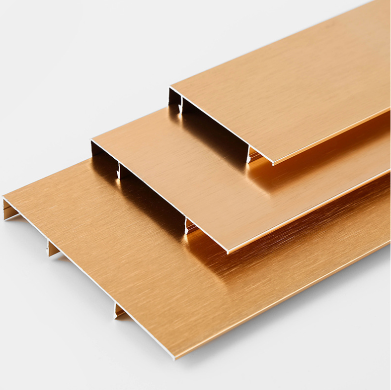 Высококачественный золотой алюминиевый плинтус для кухни разных цветов