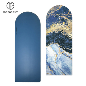 Tapete de Yoga de Goma PU Ecológico Vegano en Negro, Beige, <span class=keywords><strong>Azul</strong></span>, Nude, Verde Azulado, Blanco Melocotón, Marrón, Morado, Antideslizante, Personalizado, en Forma de Arco, Ovalado o Redondo - Product Image 6