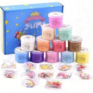 10PCS 50ml Butter <b>Slime</b> Kit Candy Scented Fluffy Party Antistress Educational <b>Toys</b> Safe Non-toxic Eco Friendly 10 Colors Kids - Product Image 1