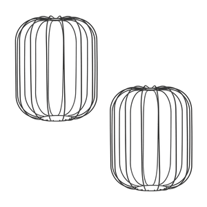 Diseño geométrico Pantalla colgante Dia. Cubierta de la carcasa de la lámpara de araña de metal de alambre de 30 cm para decorativo - Product Image 1