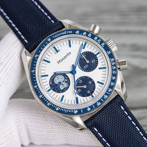 OME Snooppy Men's Business Stainless Steel <b>Automatic</b> Mechanical Watch with Mineral Glass Dial 20mm Band 30mm Dial Diameter - Product Image 2
