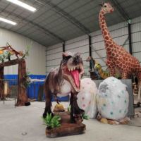 Modèle de dinosaures artificiels animatroniques pour parc à thème, dinosaures animatroniques grandeur nature, modèle réaliste fait à la main, animatroniques