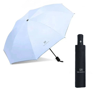 Custom Logo Folding Umbrella Portable Automatic Windproof Sunshade for Travel for Rain Sun Protection with Personalised Design