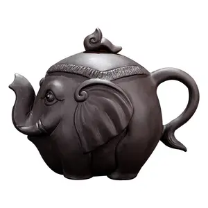 Yaratıcı seramik fil sanat hediye çin geleneksel yenilikçi pot rulman ev çay fincanı antik tasarım çaydanlık