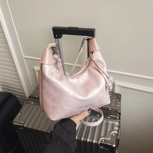 Sac à main femme en cuir PU, nouveau style 2026, fermeture éclair, design boulette tendance, sac bandoulière pour femme - Product Image 2