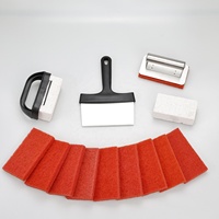 Grattoir de gril pour kit de nettoyage de plaque chauffante Blackstone, briques de nettoyage en pierre ponce pour barbecue et éponge de brosse de nettoyage personnalisée