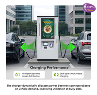 Station de recharge rapide DC pour véhicules électriques haute efficacité 120 kW 240 kW GBT Chademo avec application, paiement par carte et terminal de point de vente pour flotte de VE