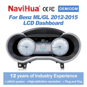 NaviHua 12.3" <b>Car</b> LCD Dashboard Panel <b>for</b> Mercedes Benz ML GL 2012 2015 NTG 4.5 <b>Speedometer</b> Digital Cluster Instrument Kilometer - Product Image 5