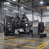 Groupe électrogène diesel Cummins Weichai 500 kW 600 kW, sans balais, démarrage automatique ATS, type ouvert, haute qualité industrielle
