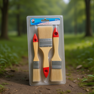 Juego de 3 pinceles de doble punta con mango de madera, tamaños 1, 1.5 y 2, paquete de 12 - Product Image 2