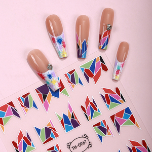 2025 Hor Collection échantillon gratuit mauvais œil 3D auto-adhésif sorcière ongles décalcomanies bricolage en plastique Nail Art fournitures - Product Image 5