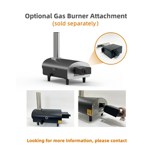 Four à pizza en <span class=keywords><strong>bois</strong></span> à granulés de gaz en acier inoxydable de 12 pouces avec cheminée pour la maison - Product Image 4