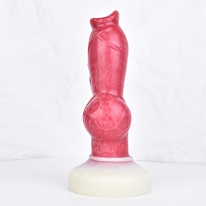 Wholesale Silicone <b>Dildo</b> Animal Fantasy Dog Knot Penis Strong Suction Large Wolf Realistic <b>Dildo</b> for Women Massage - Product Image 2