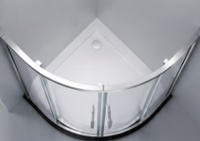 Porte de douche coulissante en alliage d'aluminium sur mesure, cabine de douche en verre trempé, cabine de salle de bain