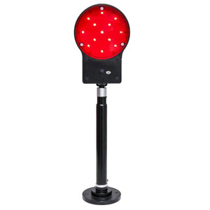 Feux de signalisation ferroviaire clignotants, affichage LED rouge, cadre en acier, IP65, alimentation externe, produit d'avertissement de circulation - Product Image 1