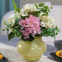 Rangkaian Bunga Hydrangea Biru untuk Gapura Pernikahan, Persediaan Grosir untuk Perencana Acara, Dekorasi Meja Lobi Hotel