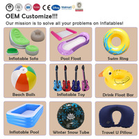 Ensemble de meubles de salon OEM en PVC floqué, incluant chaise gonflable, chaise longue, pouf ottoman et canapé sectionnel pour camping extérieur et cinéma
