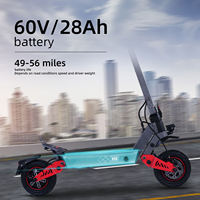 Scooters Électriques Pliables Tout-Terrain H8 Haute Vitesse avec Moteur à Suspension Double 6000W, Pneus Larges et Batterie 60V 30Ah, Disponibles depuis l'Entrepôt US UE