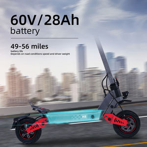 Monopattino Elettrico Pieghevole Fuoristrada H8 con Doppio Motore da 6000W, Pneumatici Larghi, Alta Velocità, 60V 30Ah - Disponibile in Magazzini USA e UE - Product Image 5