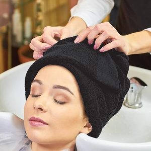 Toallas Negras Económicas 100% Algodón con Logotipo Personalizado del Fabricante para Deportes, Belleza, Spa, Resistentes a la Decoloración del Cabello, para Peluquería - Product Image 3