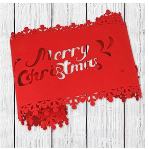 Offre Spéciale de vente directe d'usine Tapis de table en feutre de Noël pour la décoration de maison festive - Product Image 5