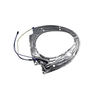 Plaque chauffante en aluminium isolée étanche à large plage de tension 100-250V avec fil chauffant électrique pour siège de toilette intelligent