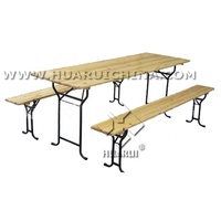 Ensemble de Table et banc en bois pour le jardin, nouvelle collection