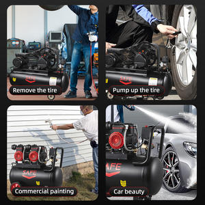 מדחס אוויר נייד מסוג בוכנה איכותי בנפח 90 ליטר של Airmoto, ישירות מהמפעל, עם פונקציית התנעה חירום. - Product Image 2