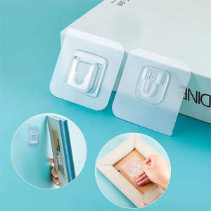 Crochets Muraux Adhésifs Multifonction Nouveauté, Patères Robustes sans Clou, Cintre à <span class=keywords><strong>Crochet</strong></span> Collant pour Accessoires d'Organisation de Cuisine - Product Image 3