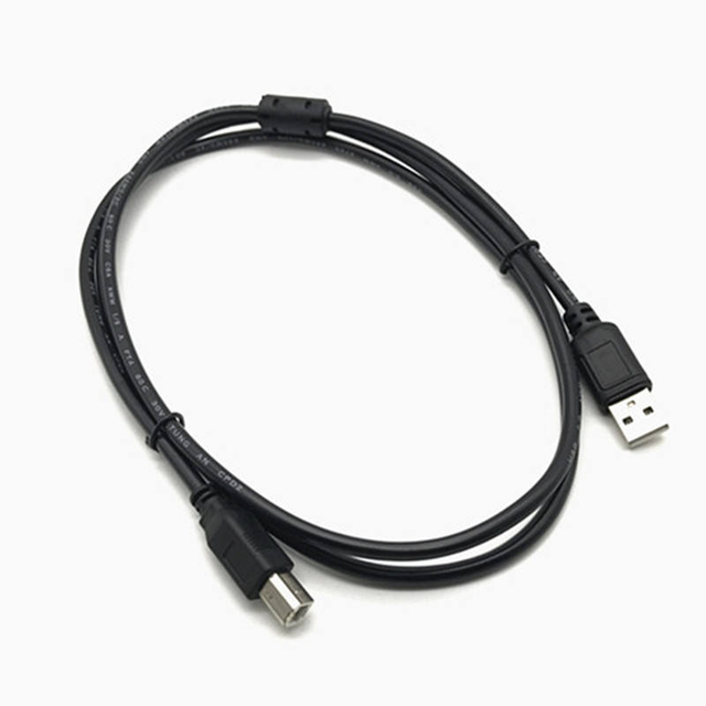1.5M 3M 5M 1.5A Current Black USB-A to USB-B 2.0 Cable with 480 Mbps Transfer Speed for Printer