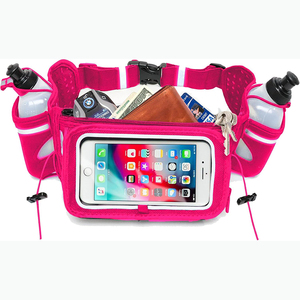 Échantillon gratuit Ceinture de course pour homme et femme Pochette de jogging sécurisée Motif léopard Porte-téléphone, clés et accessoires essentiels pour tous les téléphones portables - Product Image 3
