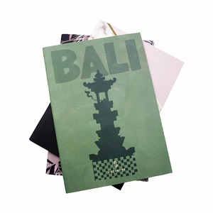 Cahier écologique à couverture souple en papier offset, reliure à chevalet, avec design personnalisé pour les notes d'étude - Product Image 1