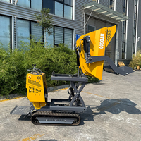 Chinesische Benzin-Raupendumper-Fabrik: Mini-Dumper-LKW mit Selbstladung, Hydraulischer Mini-Garten-Dumper mit Benzinmotor