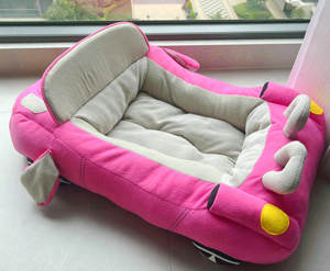 JXANRY-Cama Rosa divertida para coche, Perrera de invierno multicolor, cojín cálido y cómodo para mascotas, cama para mascotas peluda sólida, perrera para mascotas al por mayor - Product Image 3