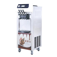 Machine à glace molle automatique commerciale à capacité de 28 L/H, à faible consommation d'énergie et faible bruit, pour glacier, directement de l'usine