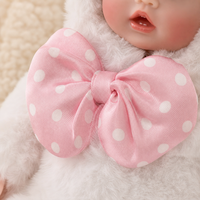 Poupée Reborn en vinyle colorée et câline de 15 pouces avec yeux en acrylique pour baby shower