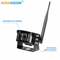 Système de caméra sans fil IPS AHD pour camion avec écran LCD à écran partagé, 4 canaux, carte SD, vision nocturne RGB pour camping-car, bus, remorque, fourgon, véhicules